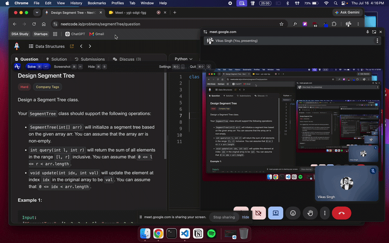 Invisible on Share Screen
